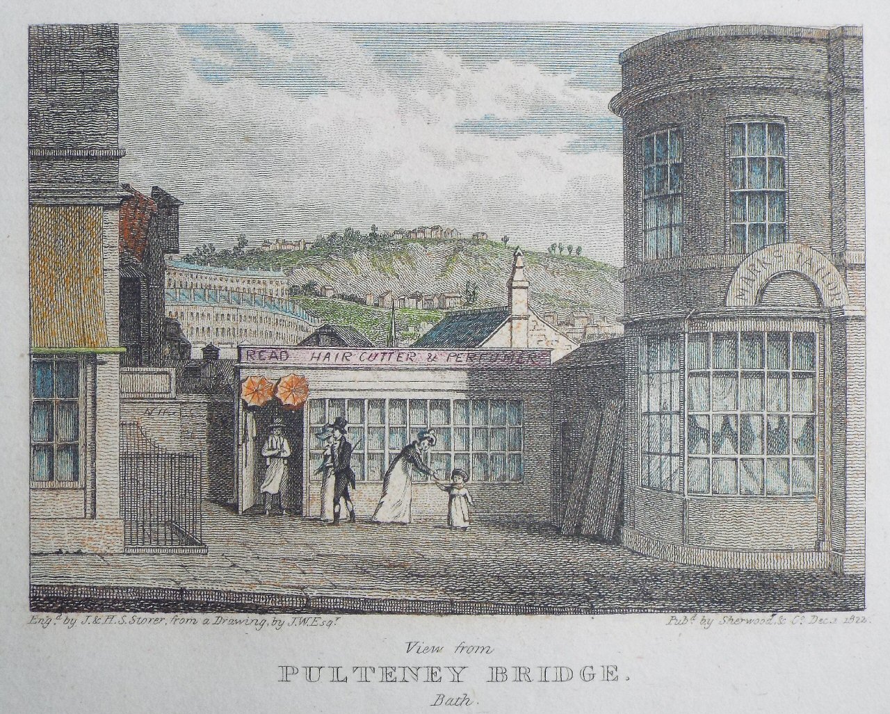 Print - View from Pultney Bridge. Bath. - Storer